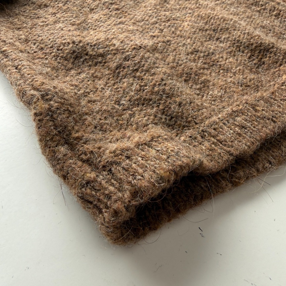 STILONOIR Short Cardigan Button Sweater Womens M? Brown Wool/Alpaca Blend Italy - Picture 5 of 11